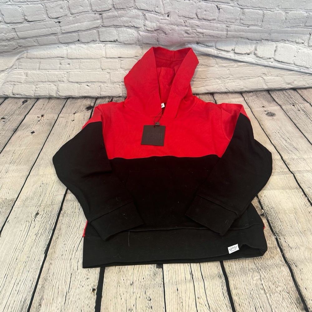Posh Kiddos Red and Black Hoodie